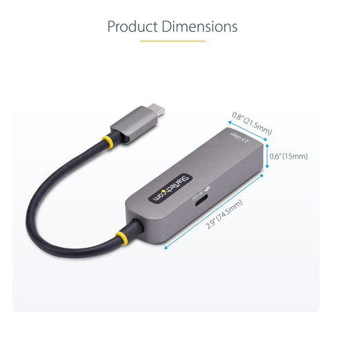USB-C Ethernet Adapter StarTech.com 2.5GbE 100W Power Delivery Grey