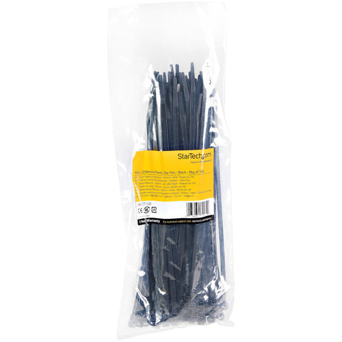 Cable Tie StarTech.com CBMZT10B 10-Inch 50lb Nylon 100-Pack