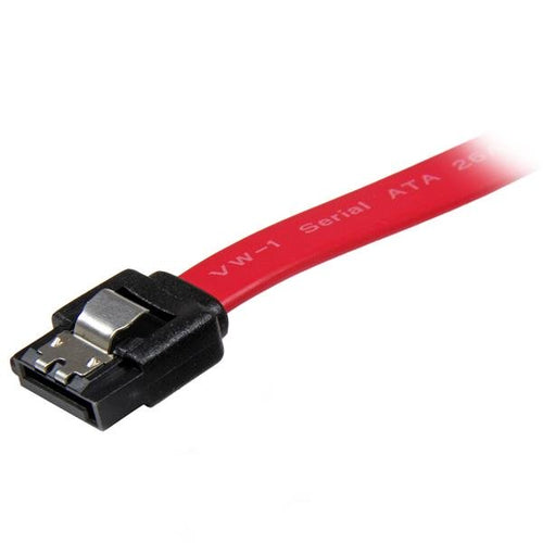 SATA Cable StarTech.com LSATA8 8-Inch Latching Red SATA III 7-Pin Male
