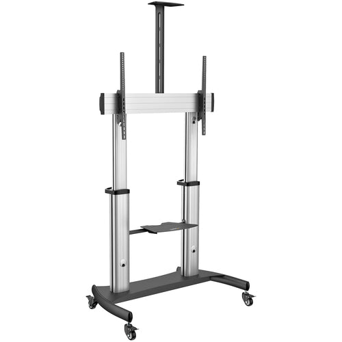StarTech.com Mobile TV Stand STNDMTV100 - Heavy Duty Cart for 60-100" Displays, Adjustable Height
