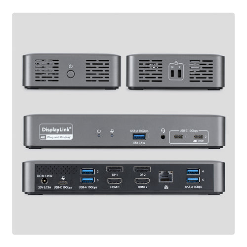 StarTech.com 194UE-USBC-SMARTDOCK laptop dock/port replicator