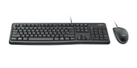 Logitech MK120 Wired USB Keyboard and Mouse QWERTZ Black