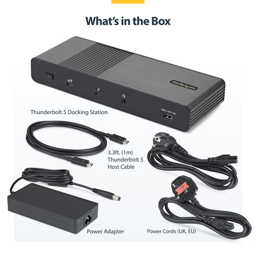 StarTech.com 206UE-TB5USB4DOCK laptop dock/port replicator