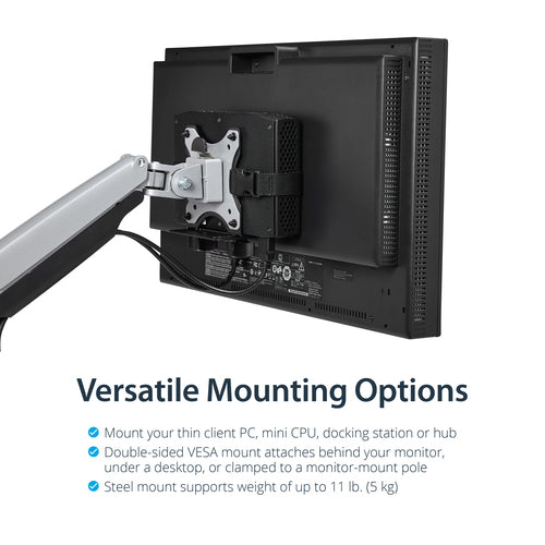 CPU Holder StarTech.com Thin Client Mount 5 kg VESA 75x75 100x100