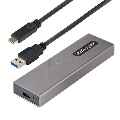 M.2 NVMe SATA SSD Enclosure USB-C 10Gbps Tool-Free Aluminium Case