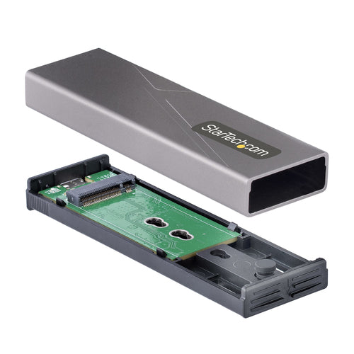 M.2 NVMe SATA SSD Enclosure USB-C 10Gbps Tool-Free Aluminium Case