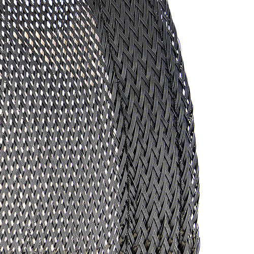 Cable Management Sleeve 10ft Black Polyester Trimmable Heavy Duty