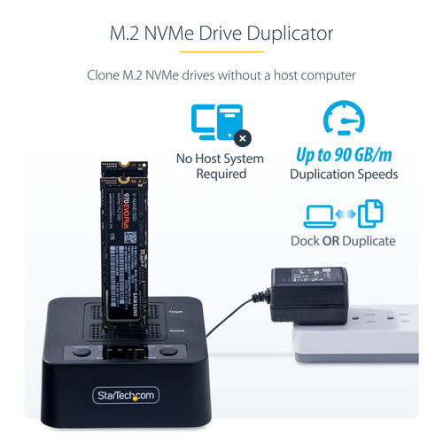 M.2 Drive Duplicator StarTech.com M2-HDD-DUPLICATOR-N1 1:1 Cloner 90GBpm USB 3.2 - M2-HDD-DUPLICATOR-N1