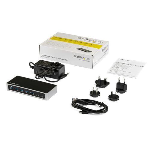 USB-C Hub 7 Port with Fast Charge 5x USB-A 2x USB-C 5Gbps