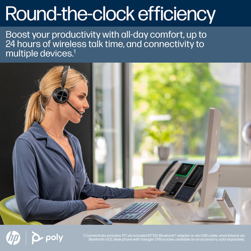 USB-C Headset HP Poly Voyager 4310-M Microsoft Teams Certified Wireless 20-20000Hz - 77Y97AA