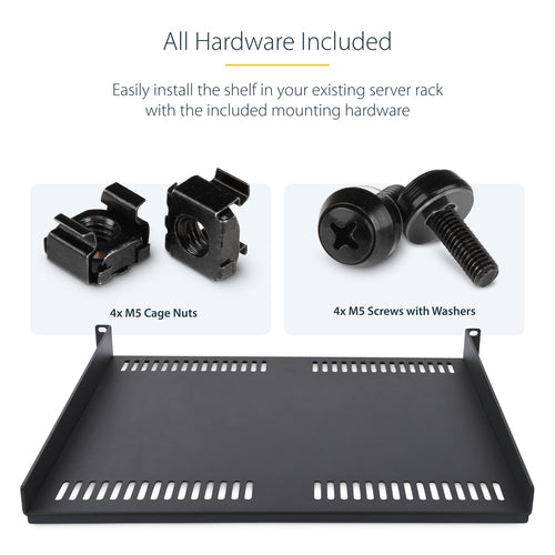 StarTech.com CABSHELFV1U-16-RACK rack accessory