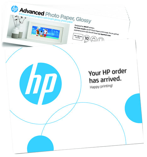 HP Adv Photo Paper Glossy 4x12in10Sht