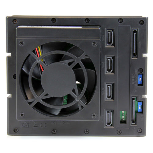 Drive Bay Panel StarTech HSB4SATSASBA 4 Bay Aluminum Trayless Hot Swap 6 Gbps HDD - HSB4SATSASBA