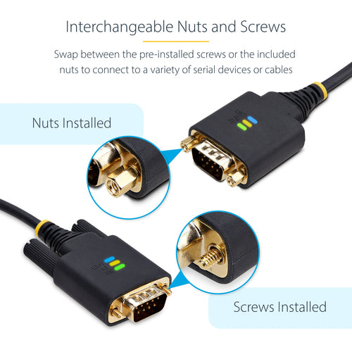Serial Cable StarTech.com USB to DB9 RS232 3.3ft Male-Male - 1P3FFCB-USB-SERIAL