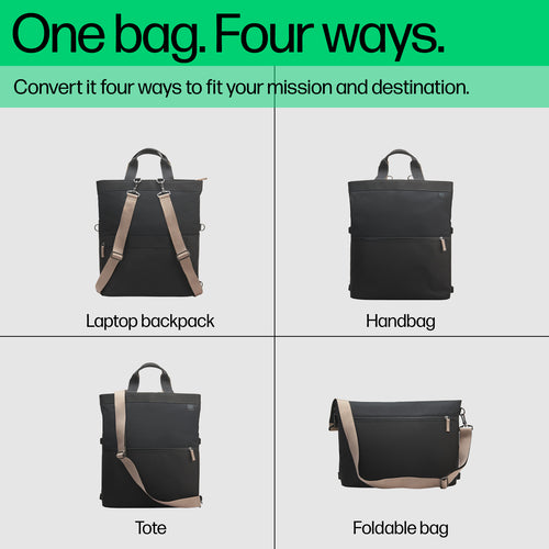 HP 14 Convertible Laptop Backpack Tote
