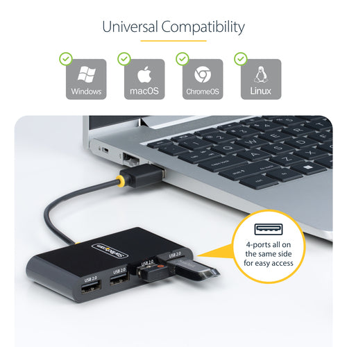 USB Hub StarTech.com ST4200MINI2-USB-HUB USB 2.0 480 Mbit/s Type-A - ST4200MINI2-USB-HUB