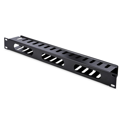 StarTech.com CMDUCT1UX 1U Horizontal Cable Management Duct - Black Steel for 19" Racks