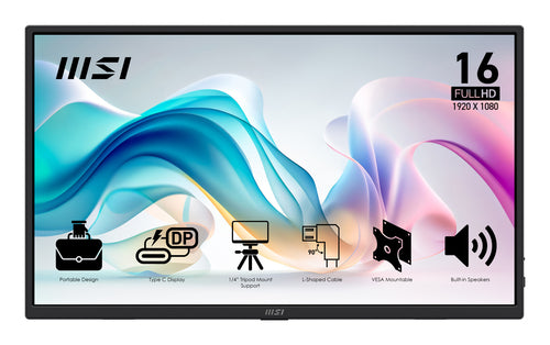MSI PRO MP165 E6 portable TV/monitor