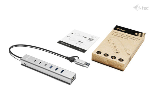 i-tec CAHUBMETAL6LANPD interface hub
