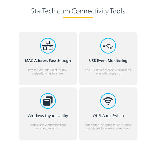 KVM Switch StarTech.com 129UE-USBC-KVM-DOCK Dual-Laptop USB-C Dock 4K 60Hz DisplayPort 5-Port USB Hub - 129UE-USBC-KVM-DOCK
