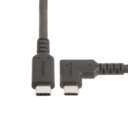 USB-C Right-Angled Cable 6.6ft 100W Power Delivery 4K 60Hz