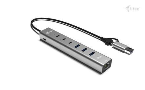 i-tec CAHUBMETAL6LANPD interface hub
