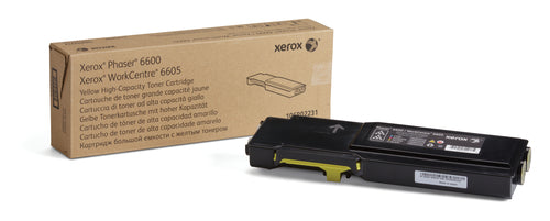Toner Cartridge Xerox Genuine Phaser 6600 6000 pages Yellow - 106R02231